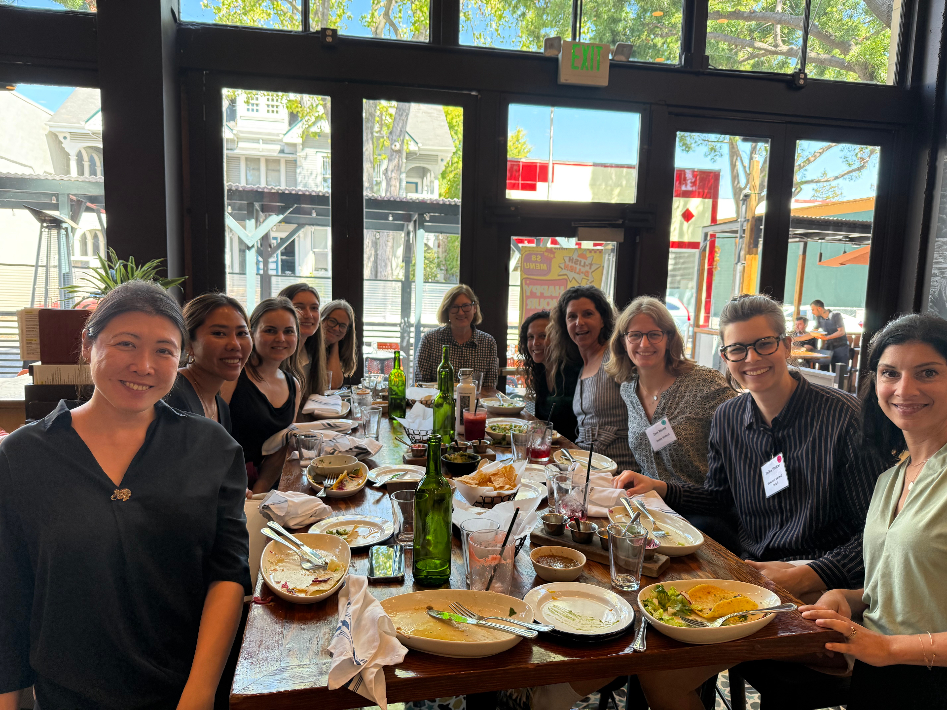 Program participants gathered for a community dinner during a GUILD innovation program