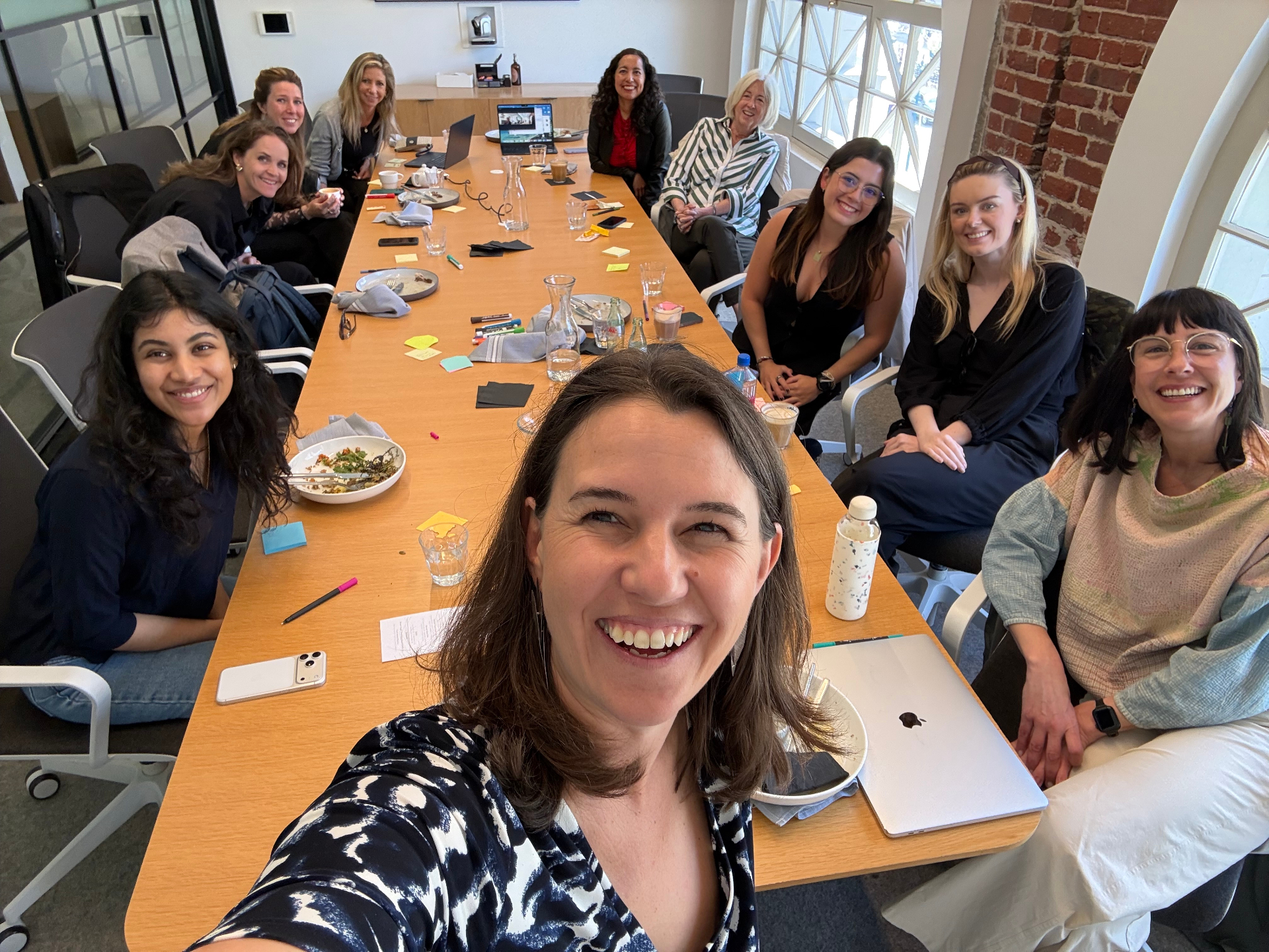 Founders gathered around a workshop table during a GUILD innovation program